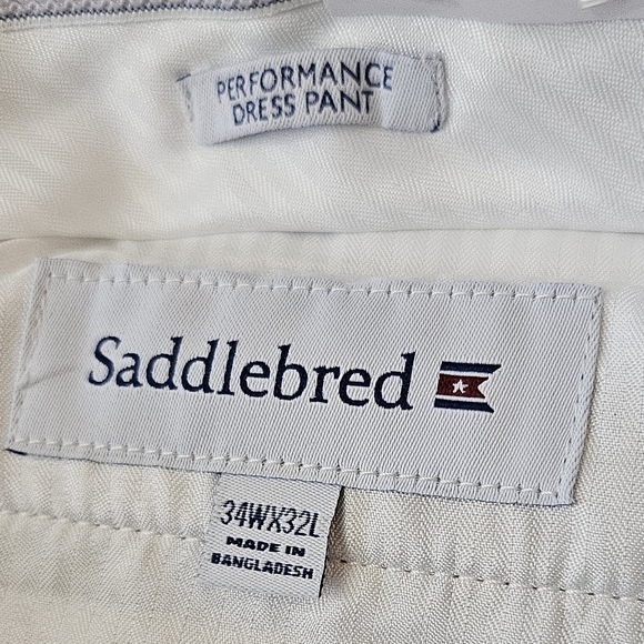 NWT Saddlebred Traveler Comfort Flex khakis with 3 way stretch, size 34x32 - Picture 3 of 8